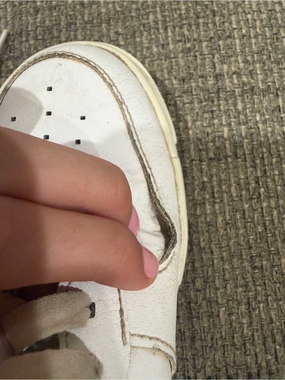 Nike Women’s White Sneakers with Leopard-Print Swoosh - Picture 5 of 8